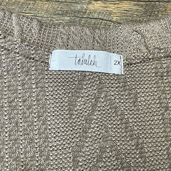 Talulah Boutique Archie Button Cardigan Knit Sweater Mocha Brown Women’s Size 2X - Picture 3 of 11